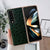 For Samsung Galaxy Z Fold4 5G Ostrich Leather Phone Case - Coffee