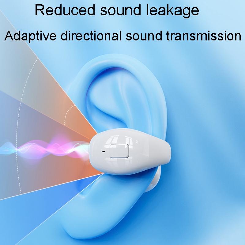 Wireless Clip-on Bluetooth Earphone for Sports and Gaming - Black