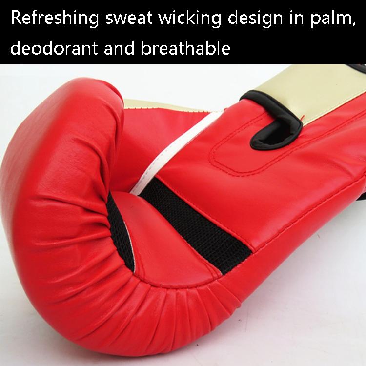 Junior Boxing Training Gloves For Sanda Fighting - Letter Pattern - Red