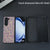 For Samsung Galaxy Z Fold4 5G Foldable Diamond Case - Compact And Stylish - Flash Black