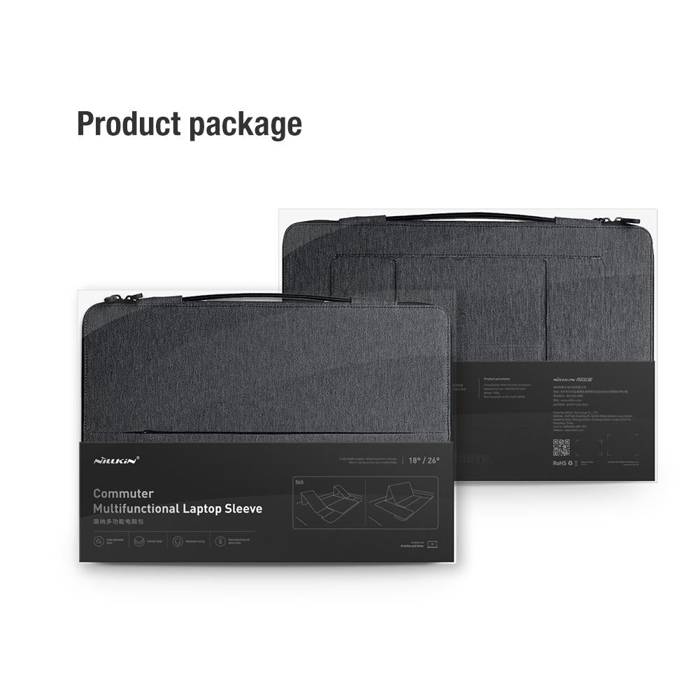 16.0 Inch Commuter Laptop Sleeve - Multifunctional - Dark Gray