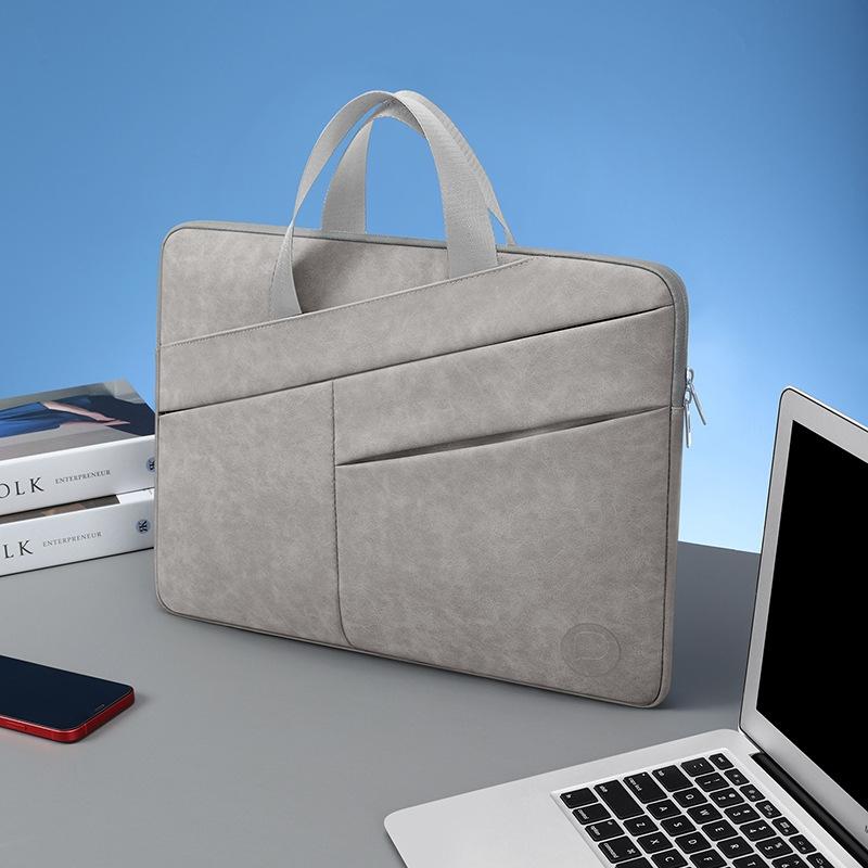 14 Inch Portable Business Travel Bag for Notebooks - Light Gray - 15 Inch
