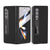 For Samsung Galaxy Z Fold4 5G Leather Phone Case With Holder - Wave Design - Black