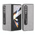 For Samsung Galaxy Z Fold4 5G Diamond Edge Case With Holder - Rainbow