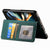 For Samsung Galaxy Z Fold4 5G Vintage Magnetic Wallet Case - Zipper Closure - Black