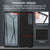 For Samsung Galaxy Z Fold4 5G Leather Folding Phone Case - Black