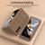 For Samsung Galaxy Z Fold4 5G Foldable Phone Case With Pen And Stylus - Coffee
