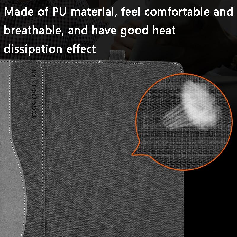 Yoga 730-13 Laptop Leather Case - Protective - Gentleman Gray