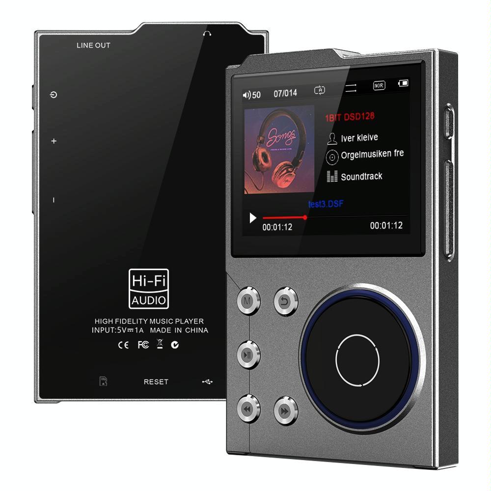 2.4 Inch Hifi Bluetooth Music Player Dsd256 Mastering Sound Quality 16Gb+16Gb Memory - Gray - 16Gb+8Gb