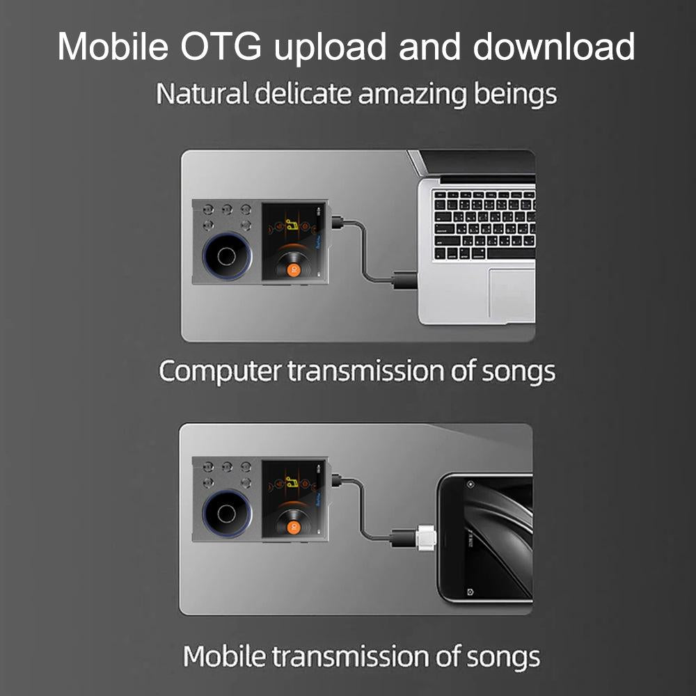 2.4 Inch Hifi Bluetooth Music Player Dsd256 Mastering Sound Quality 16Gb+16Gb Memory - Gray - 16Gb+8Gb