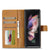 For Samsung Galaxy Z Fold4 5G Calf Leather Phone Case - Brown