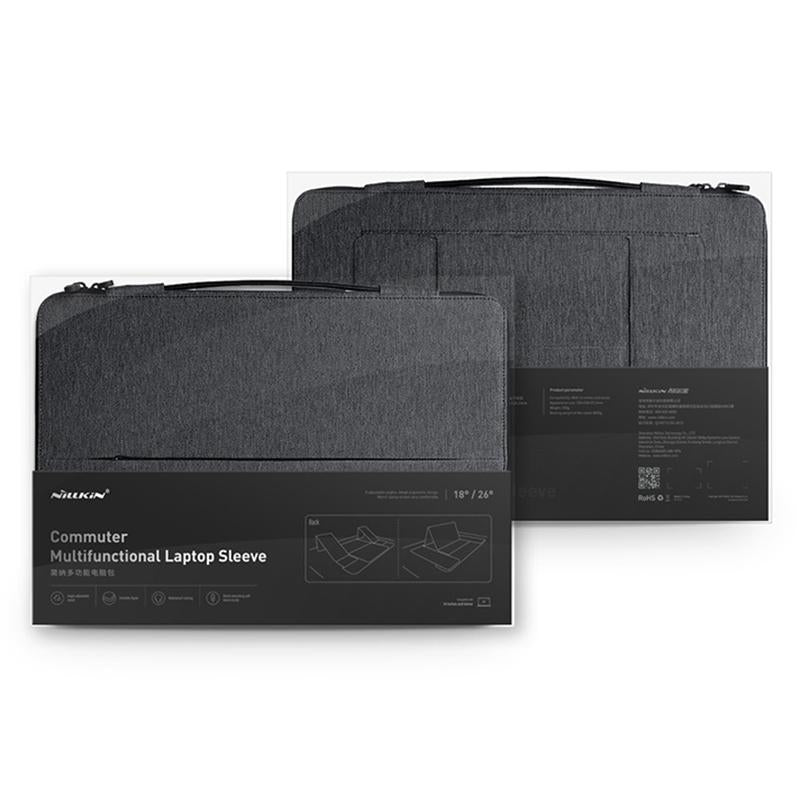 16.1 Inch Multifunctional Laptop Storage Bag with Holder - Classic Black