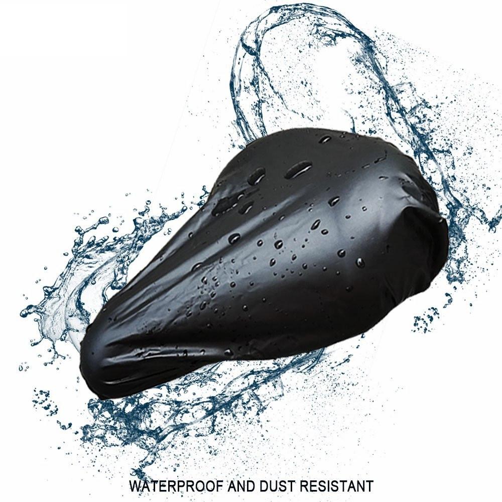 2-Pack Waterproof Bicycle Seat Covers Large Size Black