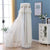 175cm Vertical Lace Air Conditioner Dust Cover - Round Column - White