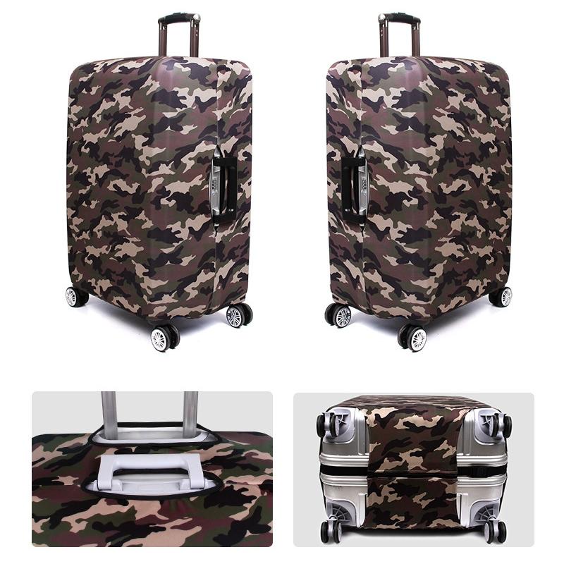 Protective Dustproof Cover for Travel Trolley Suitcase - Medium Size - Camouflage 1