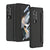 For Samsung Galaxy Z Fold4 5G Full Coverage Hinge Phone Case - Black