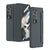 For Samsung Galaxy Z Fold4 5G Full Coverage Hinge Phone Case - Black