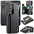 For Samsung Galaxy Z Fold4 5G Leather Rfid Phone Case - Black