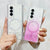 For Samsung Galaxy Z Fold4 5G Sparkle Tpu Case With Magsafe - Pink
