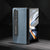 For Samsung Galaxy Z Fold4 5G Leather Phone Case With Holder - Royal Blue