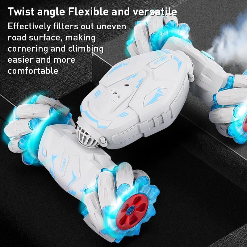 2.4g Dual Rc Torsion Stunt Car with Remote Control - Red