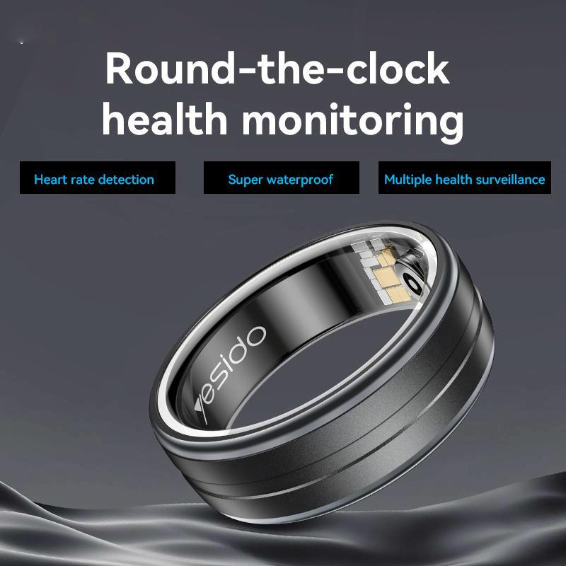 Smart Health Ring Temp Heart Rate Bp Reminder - 60Mm