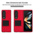 For Samsung Galaxy Z Fold4 5G Foldable 3D Design Phone Case - Black