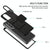 For Samsung Galaxy Z Fold4 5G Foldable 3D Design Phone Case - Black