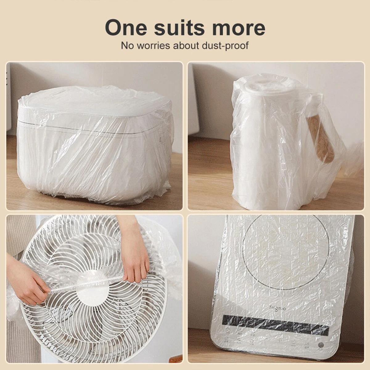 10-pack Disposable Dust Covers for Electric Cooker and Oven - 120x120cm White - 70X80Cm