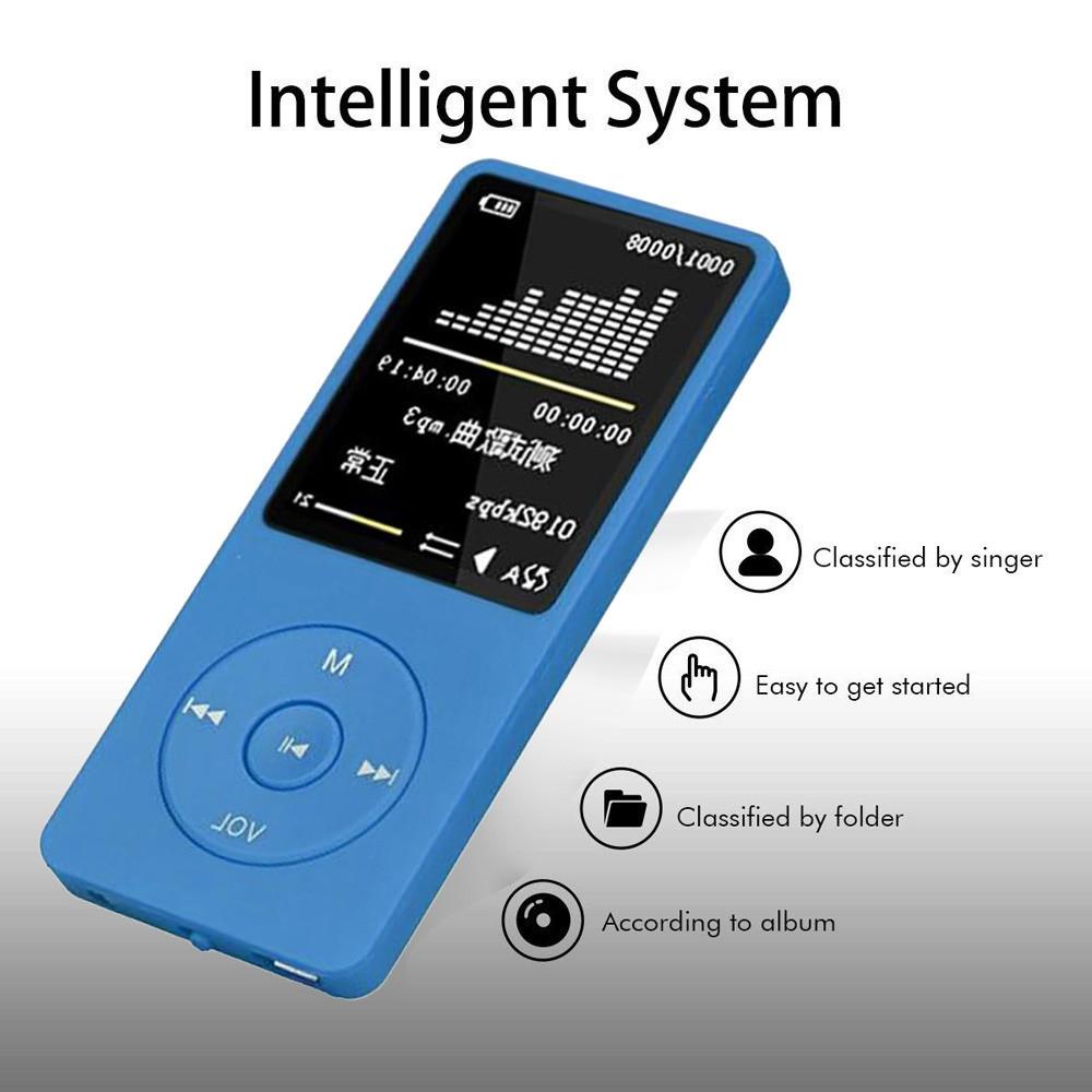 8Gb Portable Lcd Fm Radio Mp3 Mp4 Player - Black 8Gb
