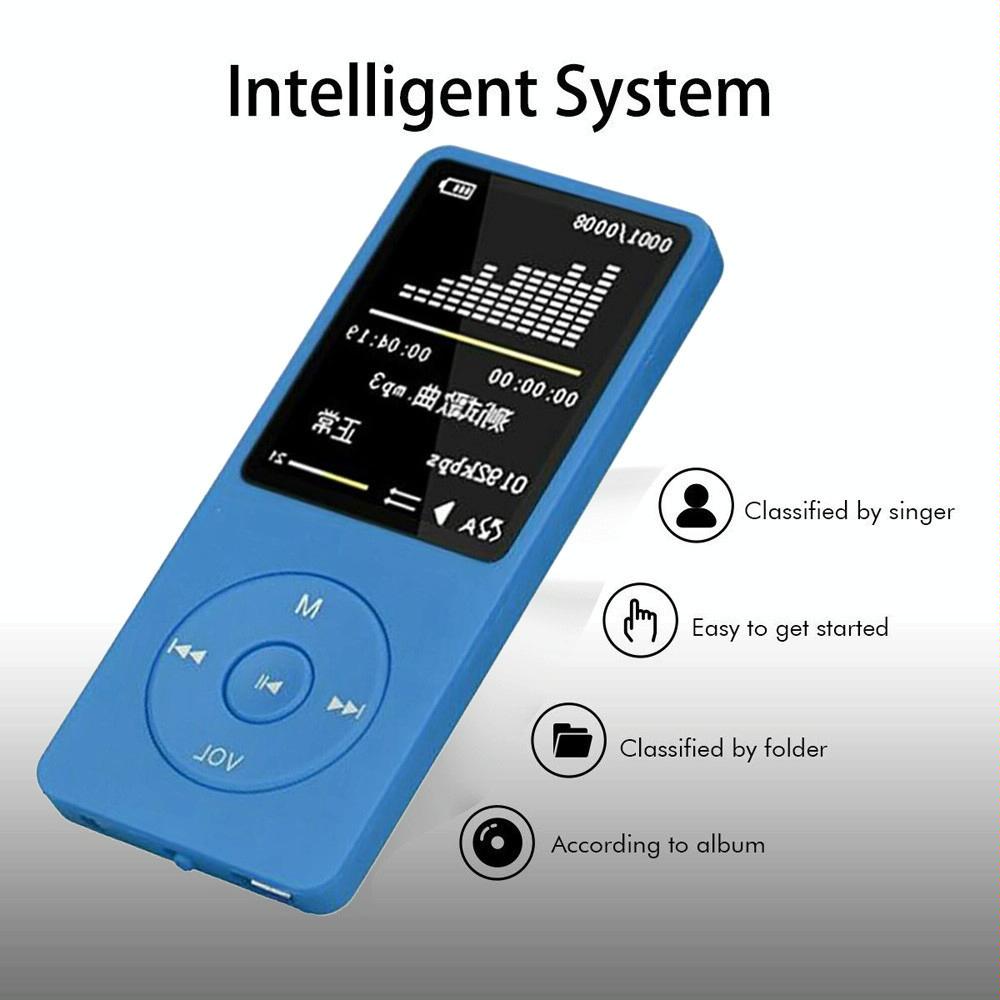 8Gb Portable Lcd Fm Radio Mp3 Mp4 Player - Black 8Gb