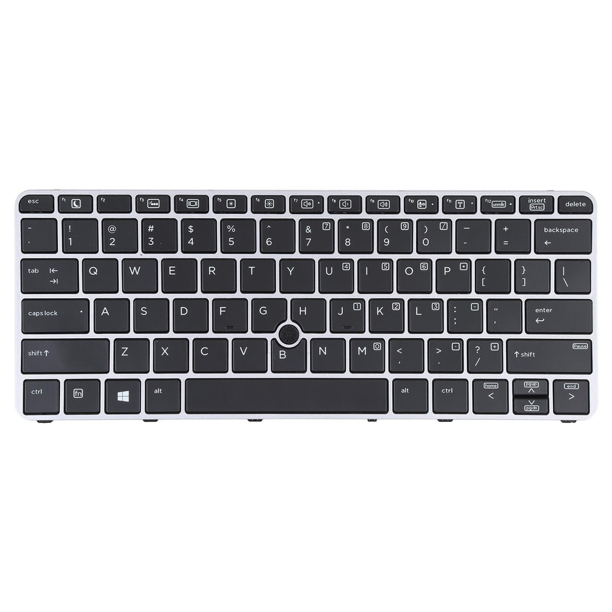 Hp Elitebook 820 G3 Keyboard with Backlight and Pointing - Silver us Version