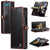 For Samsung Galaxy Z Fold4 5G Premium Crazy Horse Leather Phone Case - Black