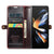 For Samsung Galaxy Z Fold4 5G Premium Crazy Horse Leather Phone Case - Black