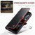 For Samsung Galaxy Z Fold4 5G Premium Crazy Horse Leather Phone Case - Black