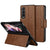 For Samsung Galaxy z Fold4 5G Magnetic Snap Leather Flip Case - All-inclusive - Black