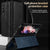 For Samsung Galaxy z Fold4 5G Magnetic Snap Leather Flip Case - All-inclusive - Black