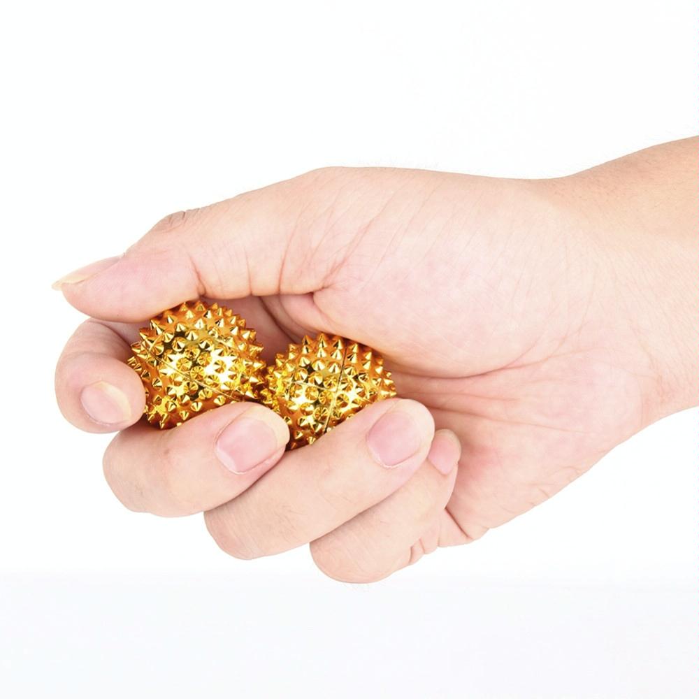 2-In-1 Magnetic Massage Ball For Muscle Relaxation 4.7Cm - Gold