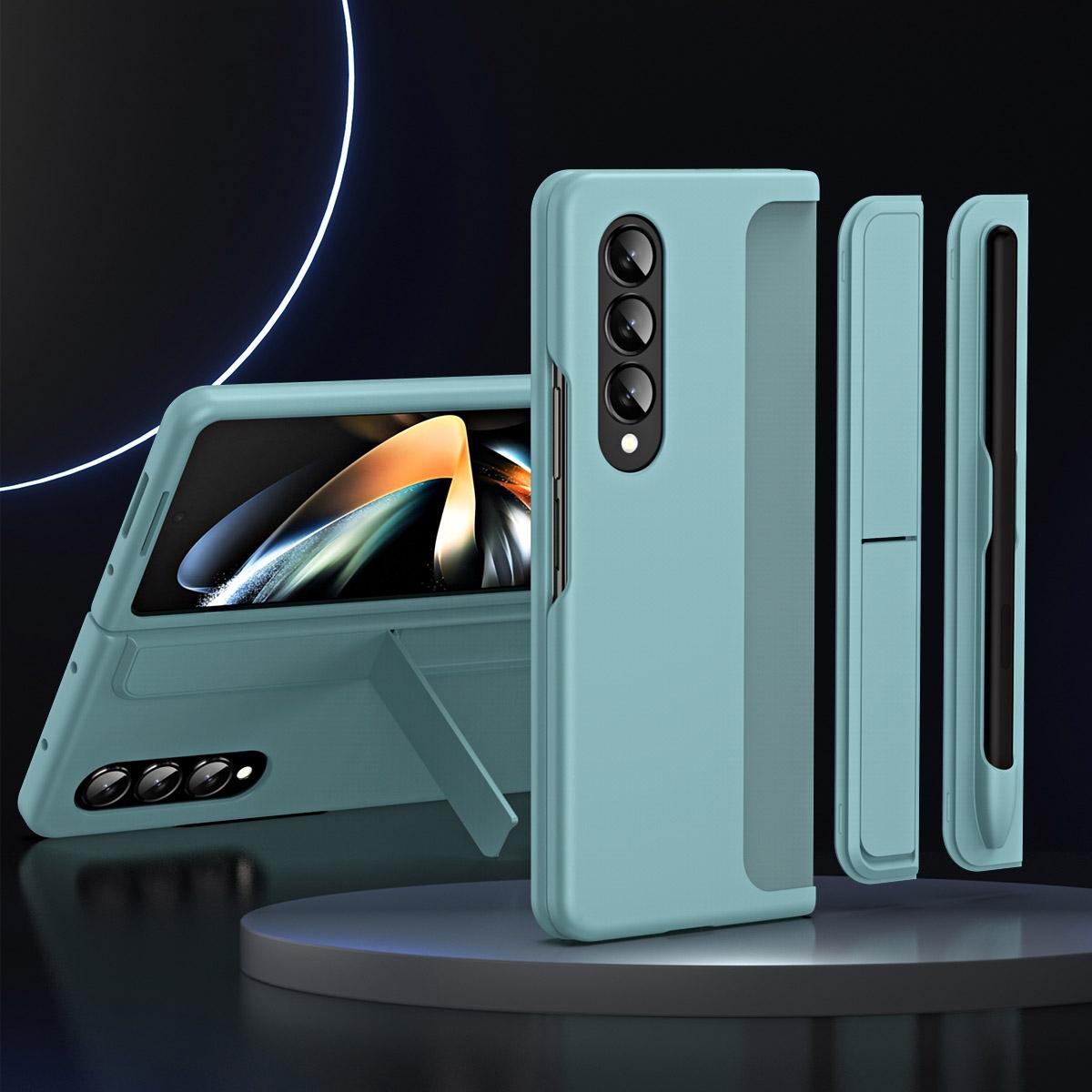 For Samsung Galaxy Z Fold4 5G Detachable Pen & Phone Case - 2 In 1 - Green