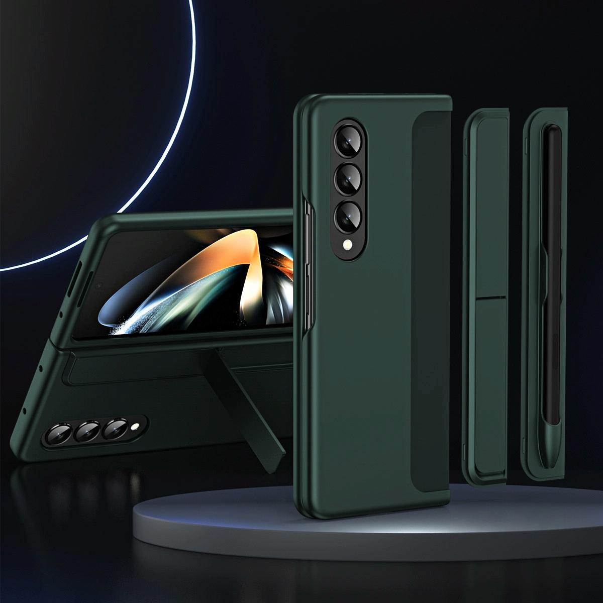 For Samsung Galaxy Z Fold4 5G Detachable Pen & Phone Case - 2 In 1 - Green