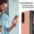 For Samsung Galaxy Z Fold4 5G Leather Shockproof Case - Pink
