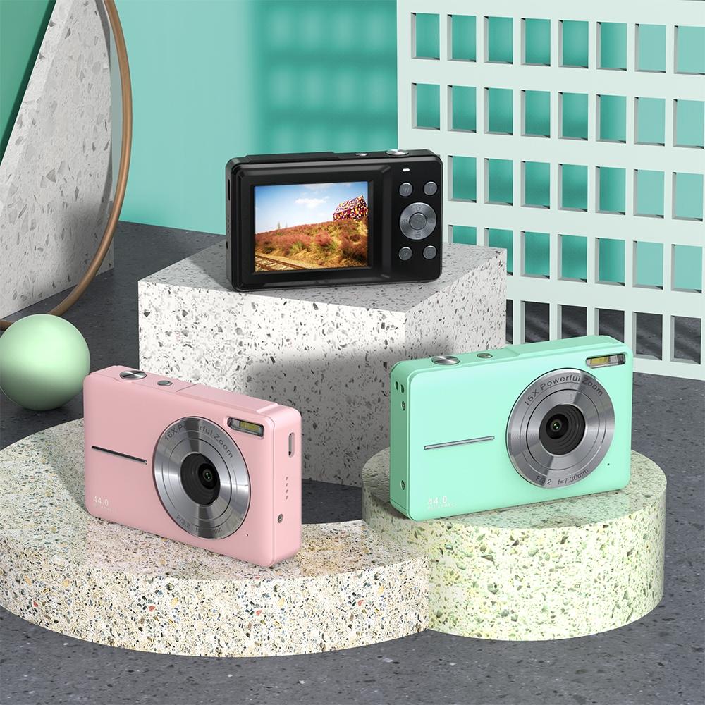 Mini Children Photography Camera - 2.4-inch Hd 16x Zoom - Black+32G
