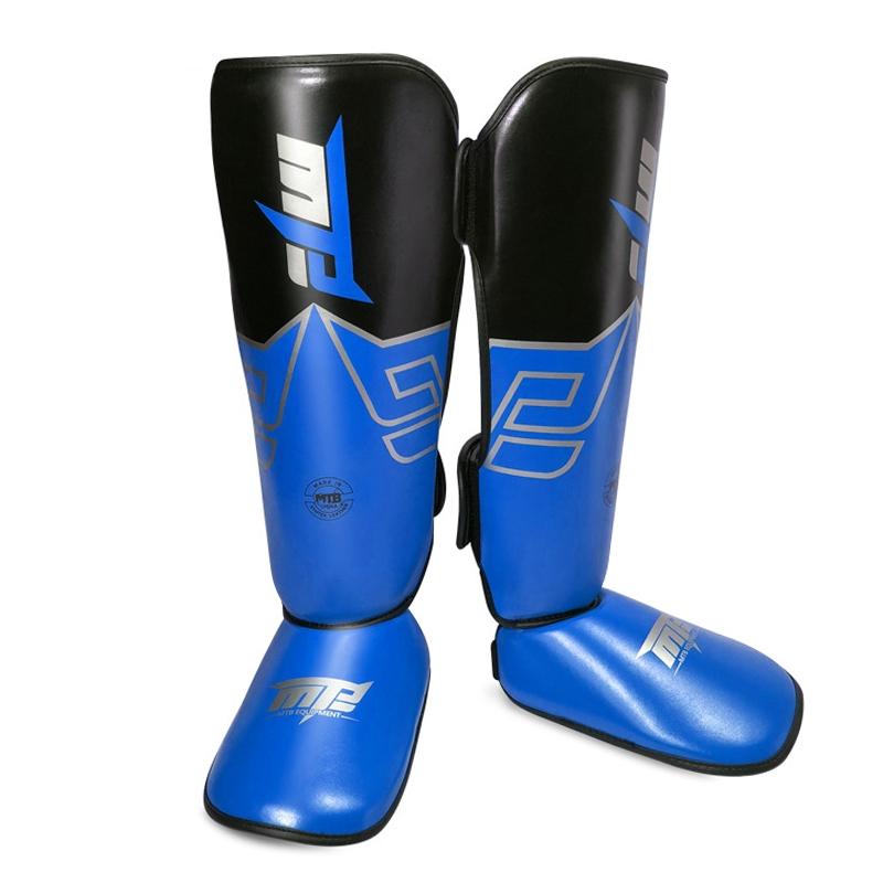 Training Leg Guards For Freestyle Grappling And Thai Boxing - Ankle Protection - Red