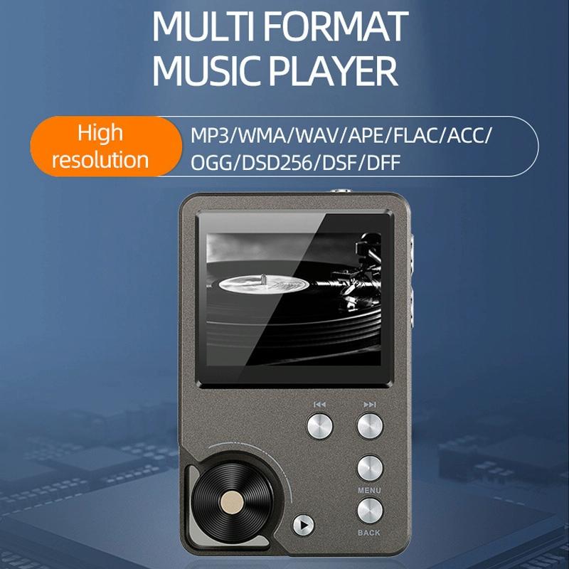 Lossless Dsd256 Music Player Silver Gray - With 64Gb Tf Card