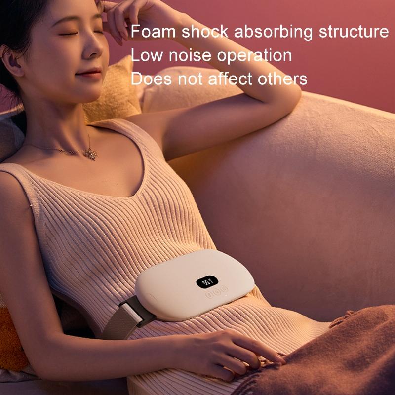 Smart Massage Belt For Abdomen & Waist Electric & Warm - Pink 4000Mah