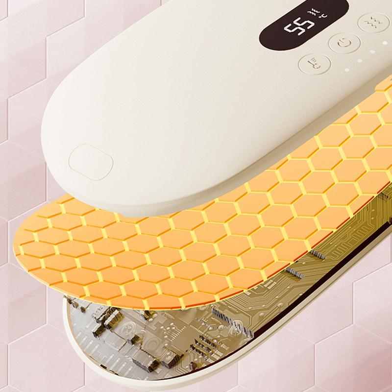 Smart Massage Belt For Abdomen & Waist Electric & Warm - Pink 4000Mah