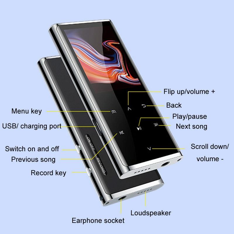 16Gb Bluetooth Mp3 / Mp4 Player With E Book Recorder - 16Gb