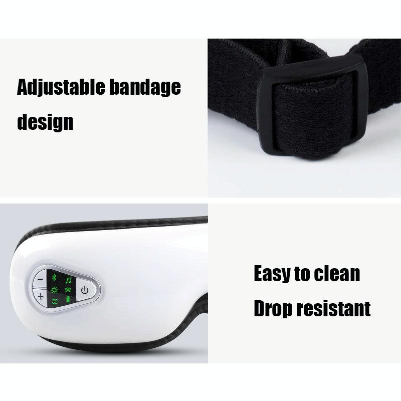 Yk110 Eye Massager Hot Compression Bluetooth White