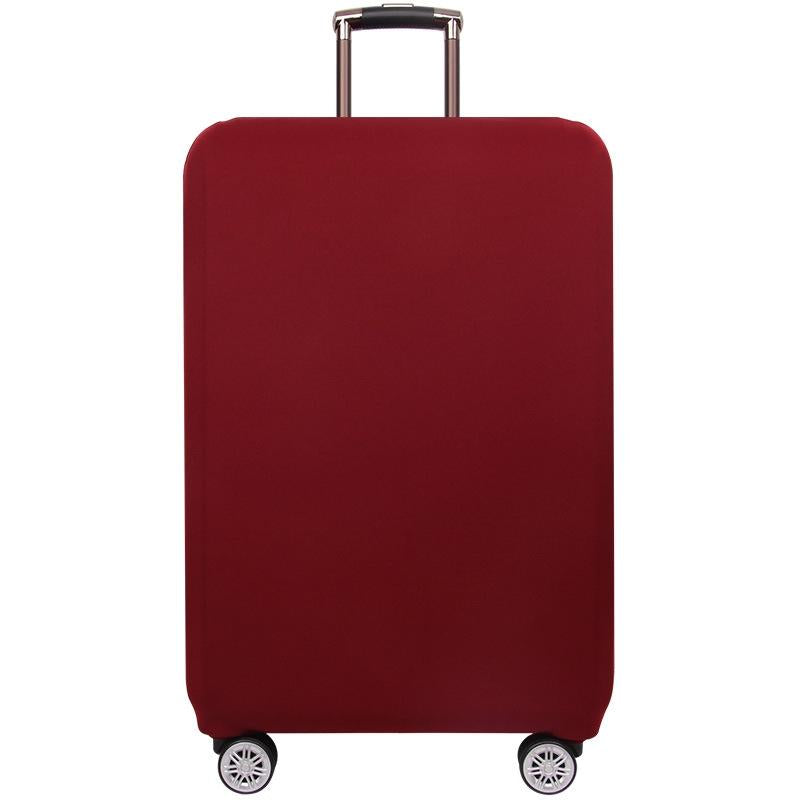 Stretch Luggage Protective Cover - Durable &amp; Dust-proof - Size l - Wine Red