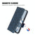 For Samsung Galaxy Z Fold4 5G Symmetrical Leather Triangle Phone Case - Black